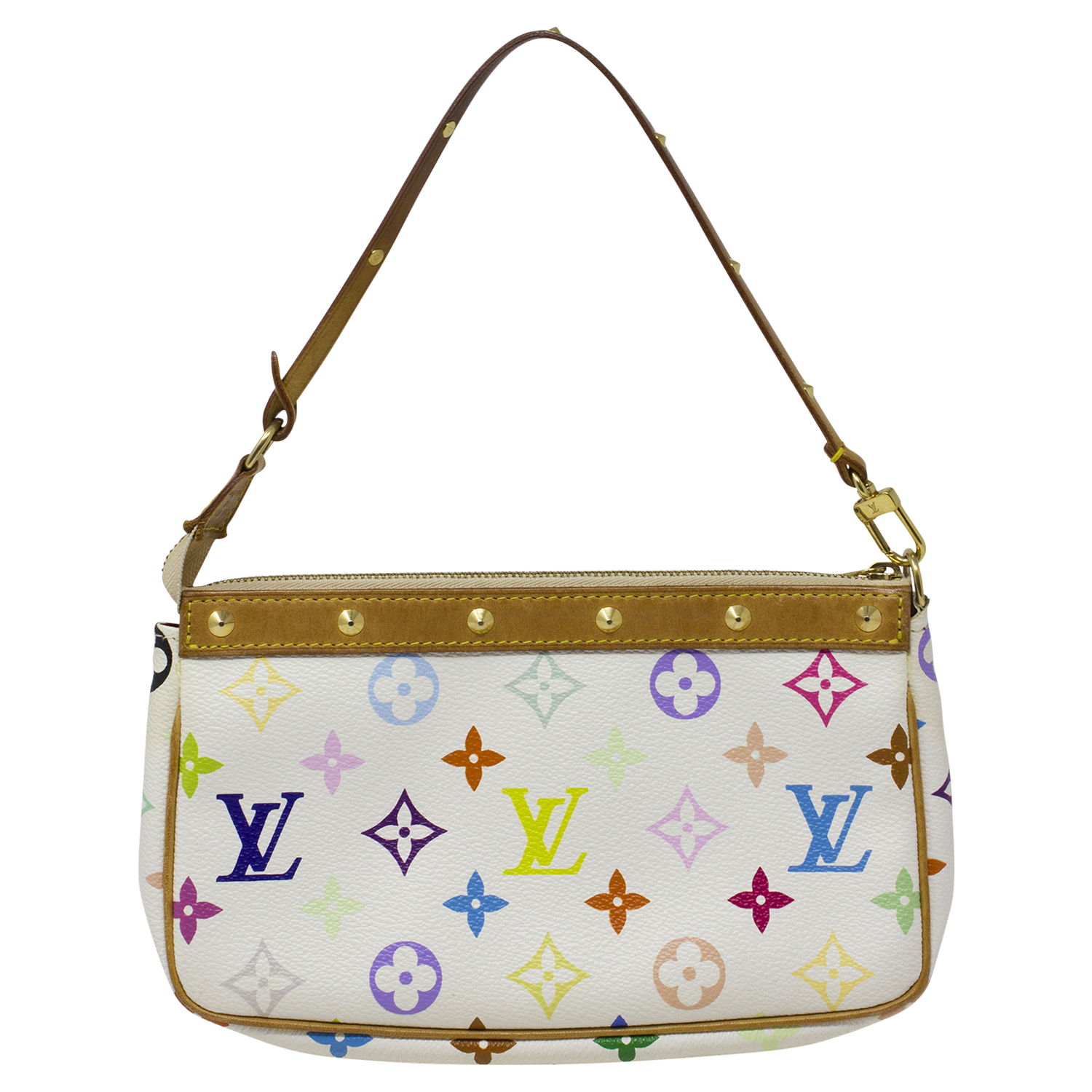 Louis Vuitton, Bags, Louis Vuitton Pochette Milla Pm Takashi Murakami  Multicolor With Box Dust Bag