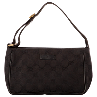 Gucci Ebony Monogram Adjustable Shoulder Bag