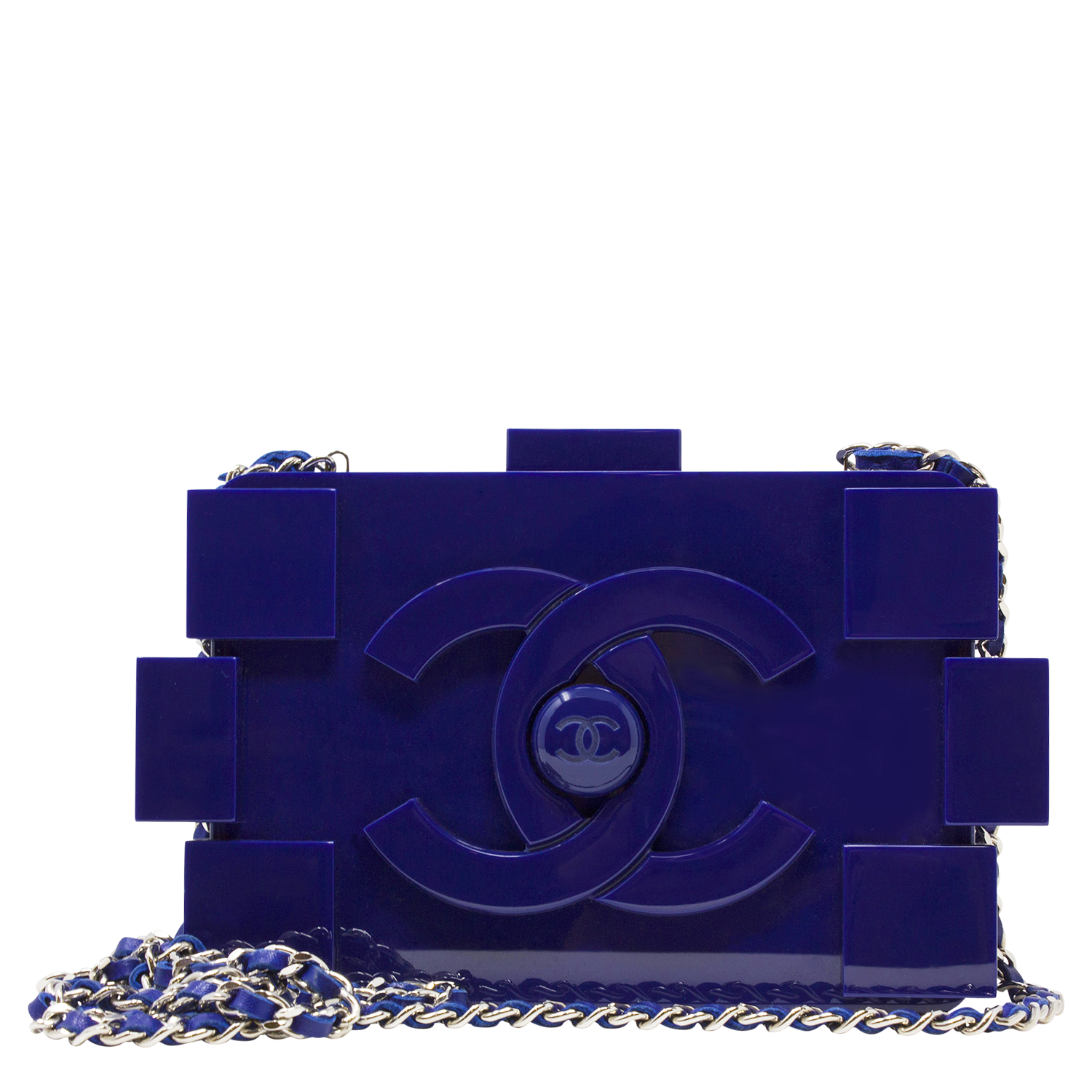 Chanel Limited Edition Blue Lego Brick Bag - shop 