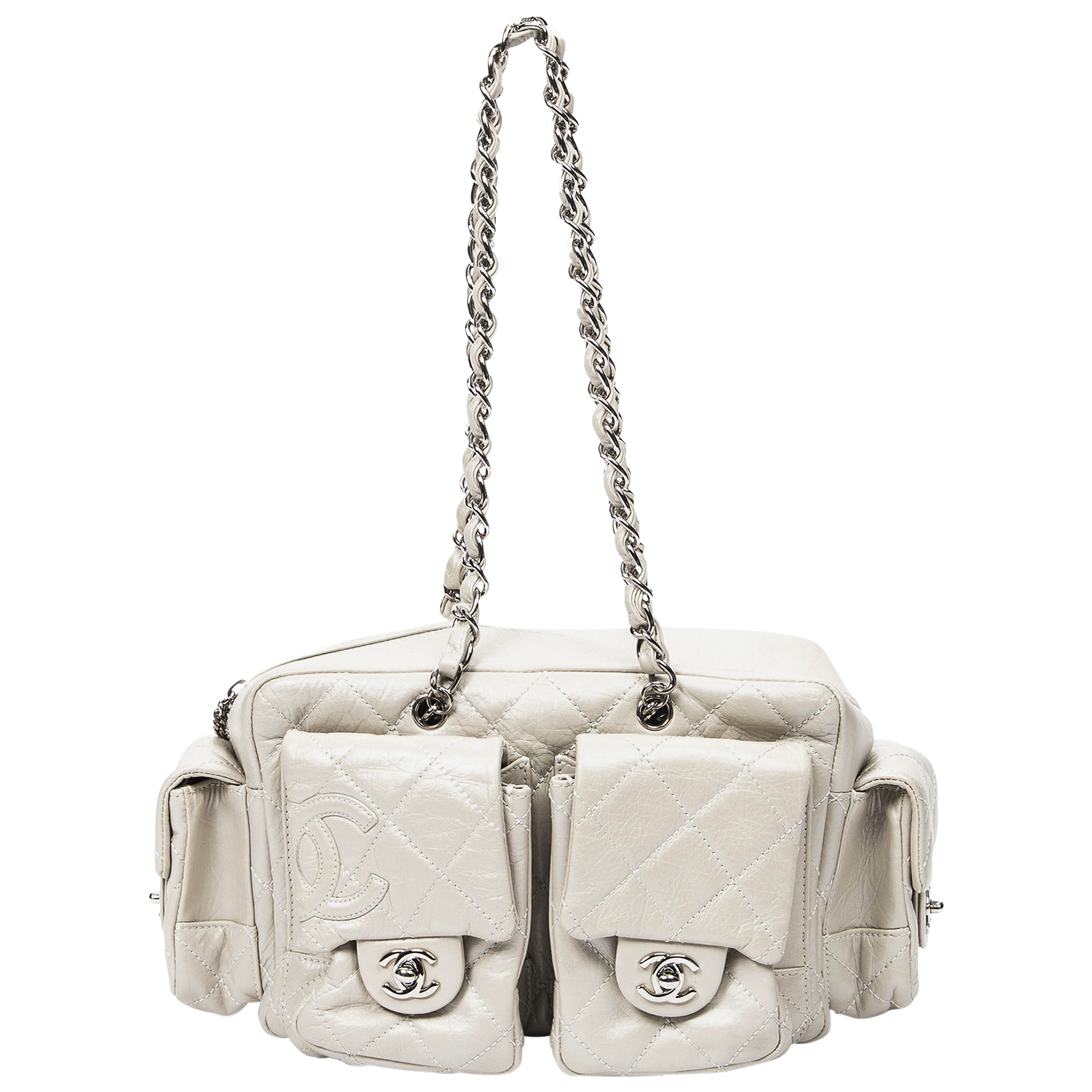 Chanel 2006 Ivory Cambon Multi Pocket Bag