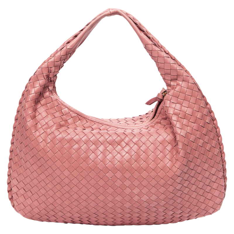 Bottega Veneta Pink Classic Intrecciato Hobo