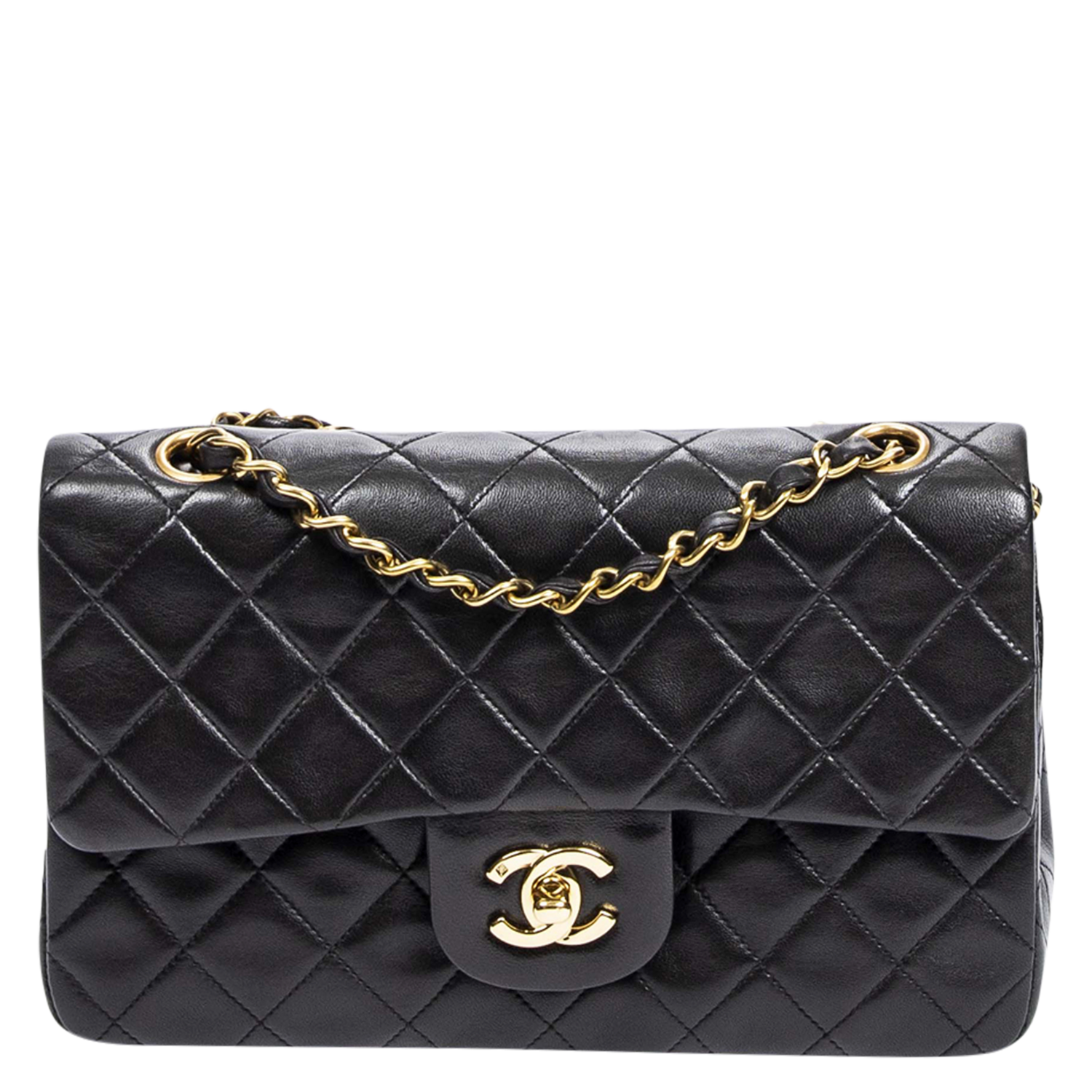 Chanel Black 1994 Classic Small Double Flap Bag