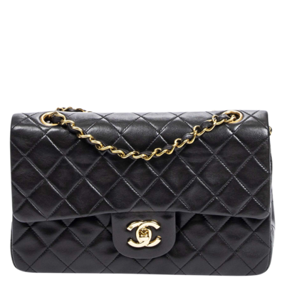 Chanel Black 1994 Classic Small Double Flap Bag