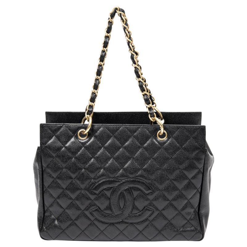 Chanel Black 2000 CC Grand Shopping Tote