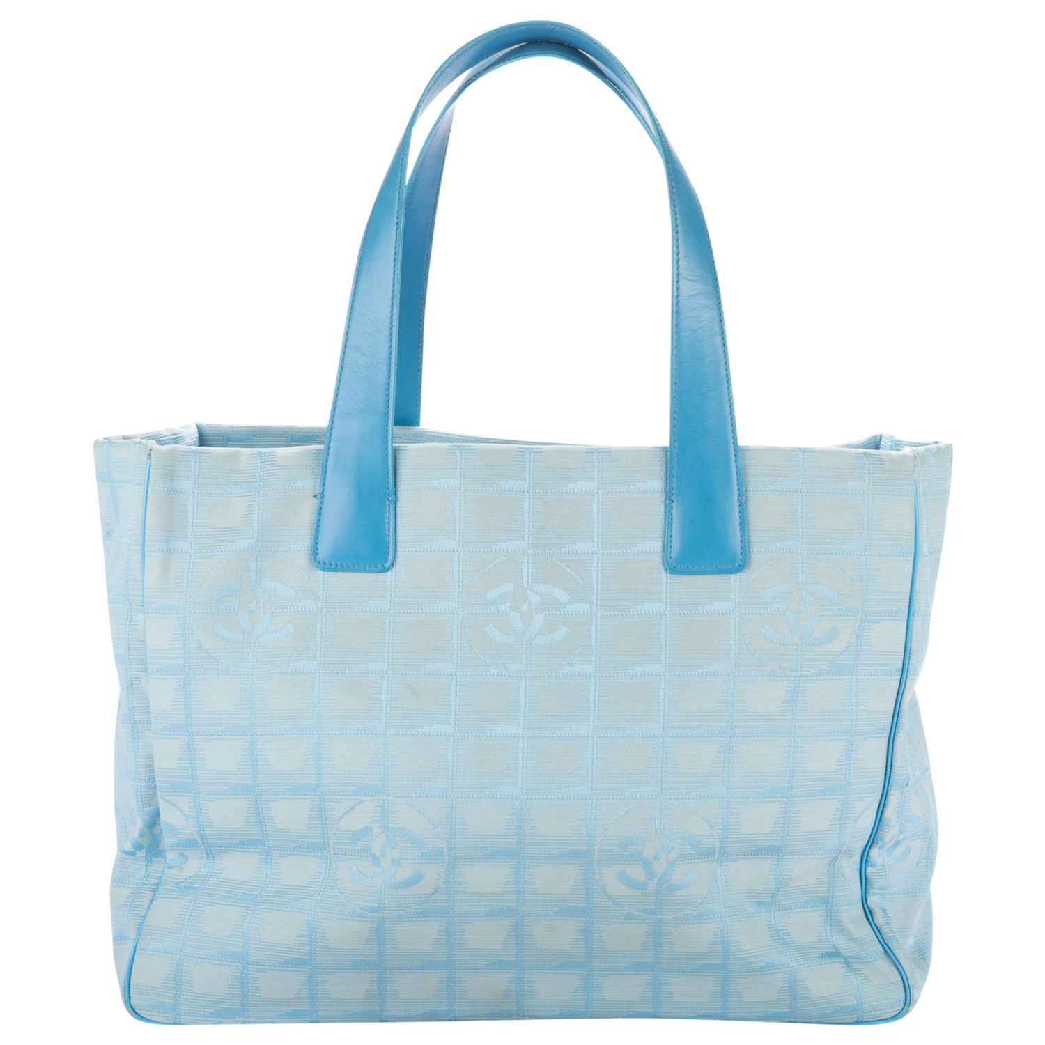 Chanel Blue Monogram Travel Ligne Tote