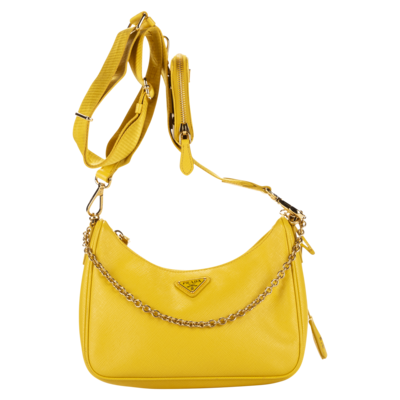 Prada Yellow Re-Edition 2005 Crossbody Bag