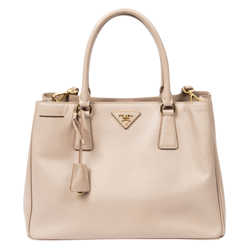 Prada Beige Logo Tote