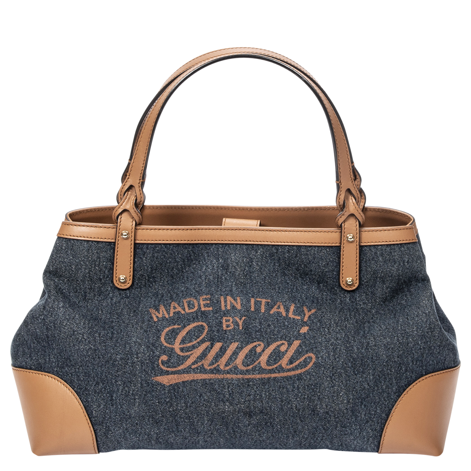 Gucci Denim Small Logo Tote