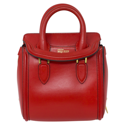 Alexander McQueen Red Top Handle Bag