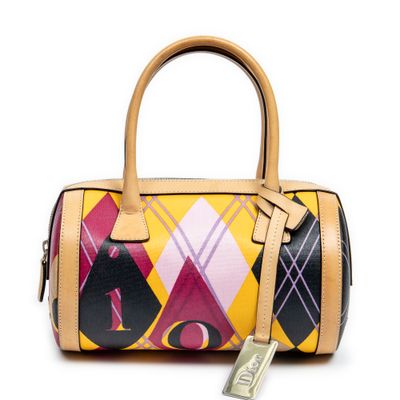 Dior by John Galliano 2004 Plaid Check Bowling Bag