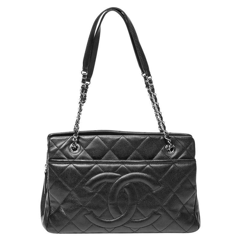 Chanel 2012 CC Black Shopping Tote