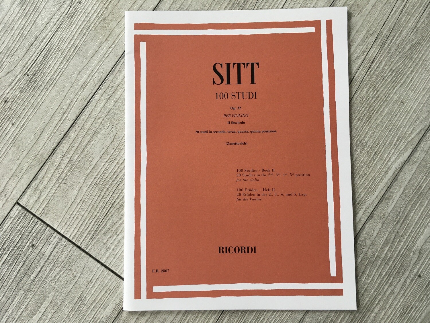 SITT - 100 studi per violino Vol. 2 Op. 32