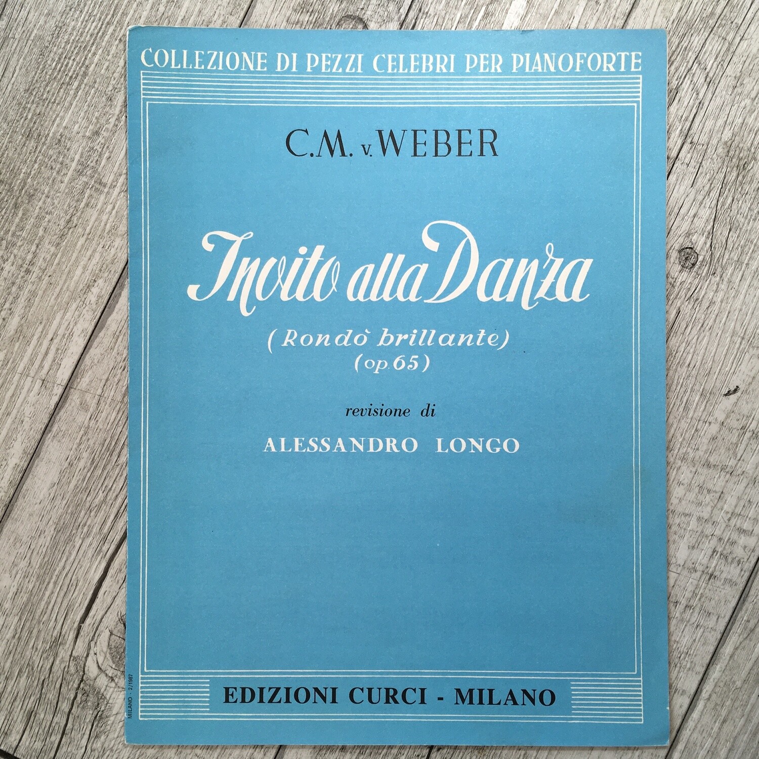 C.M WEBER - Invito alla danza Rondò brillante Op. 65