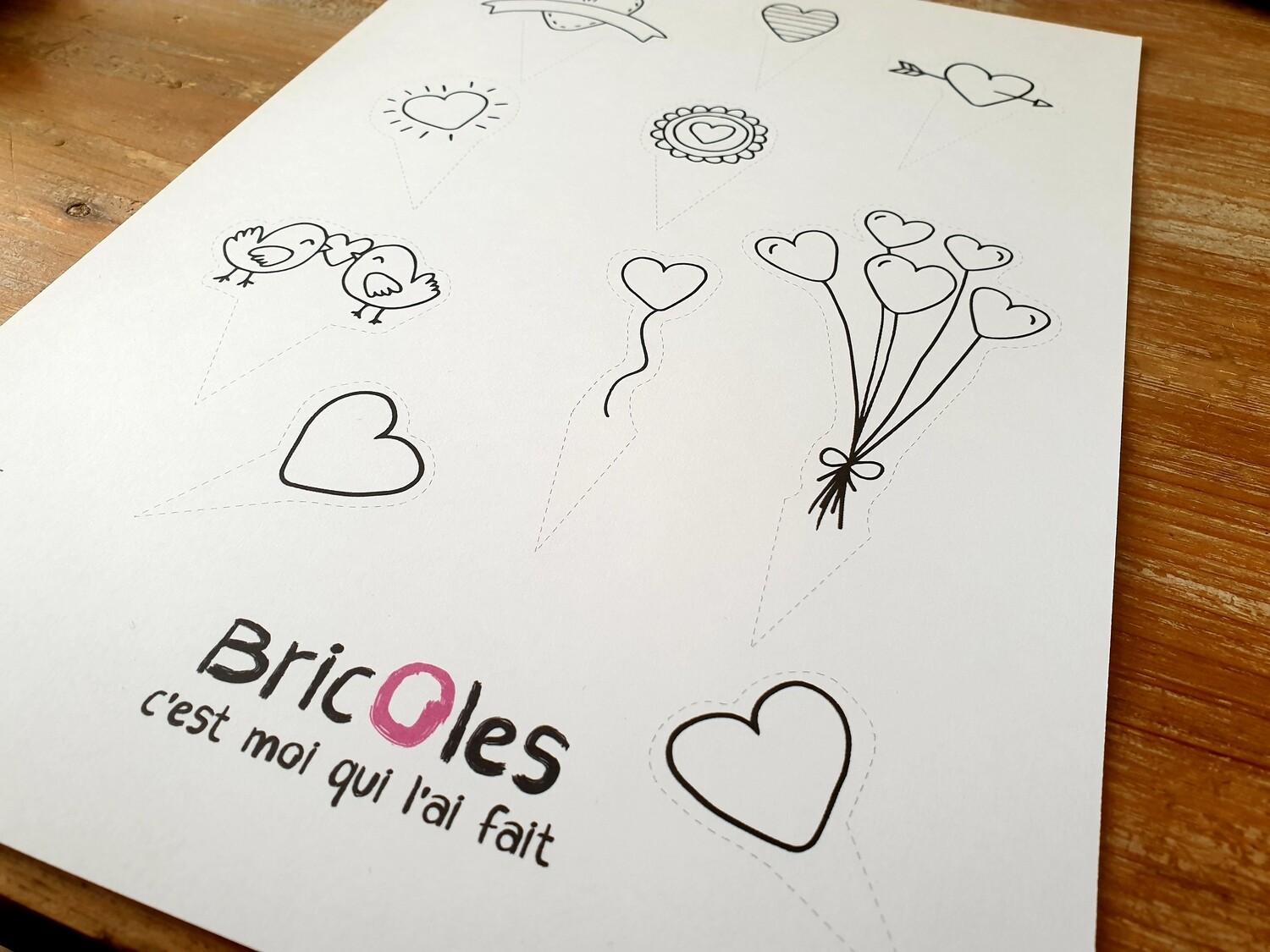 GRATUIT - Cake Topper Saint-Valentin