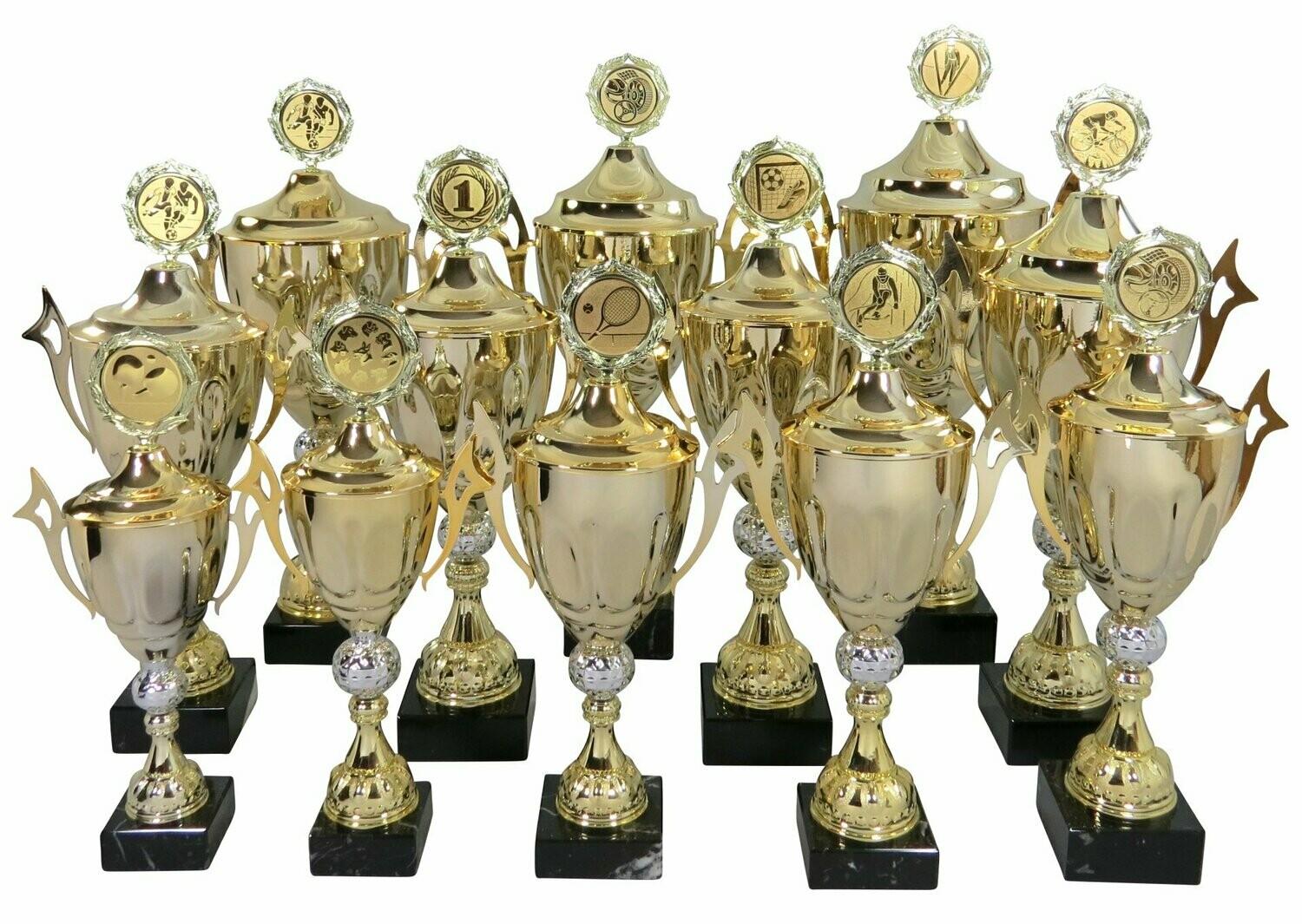 Pokalserie Gold-Silber mit Henkel