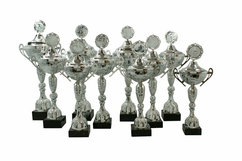 Pokalserie silber mit Henkel
