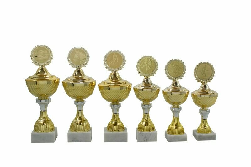 Pokalserie gold-silber