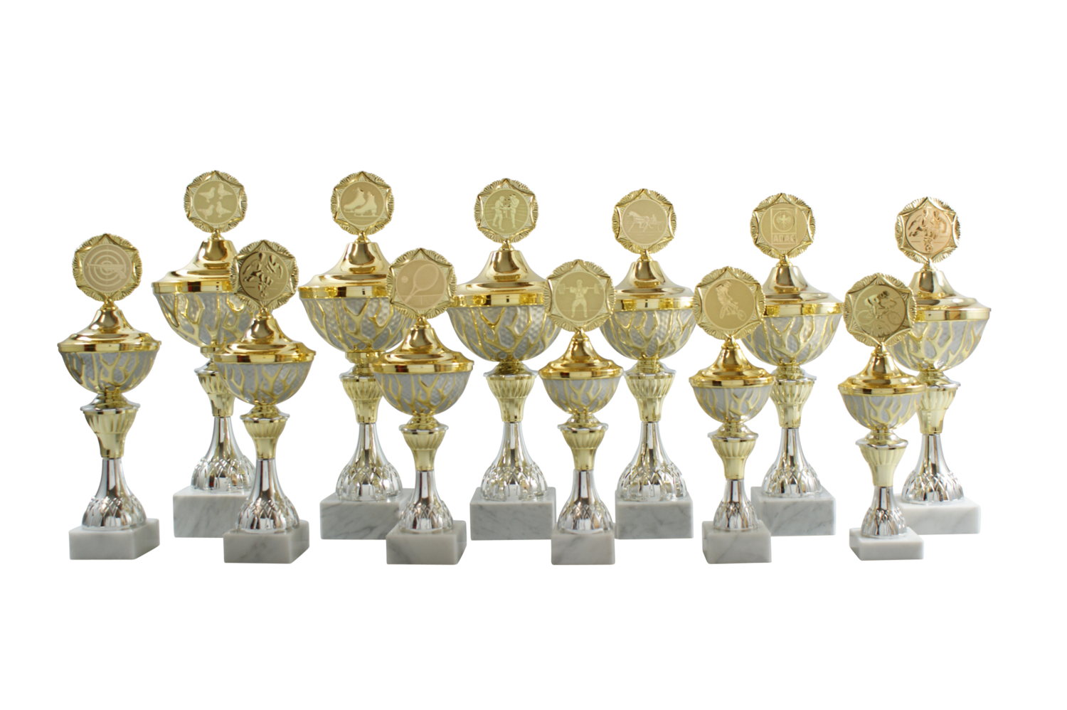 Pokalserie silber-gold