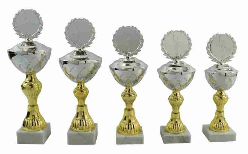 Pokalserie silber-gold