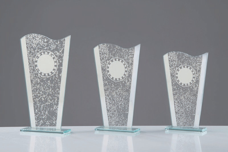 Glasständer silber