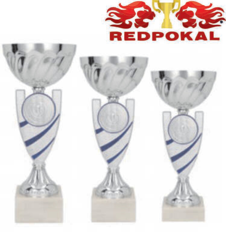 Pokalserie silber-blau