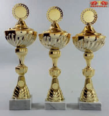 3er Pokalserie gold, 43 - 45 cm E566/1-3
