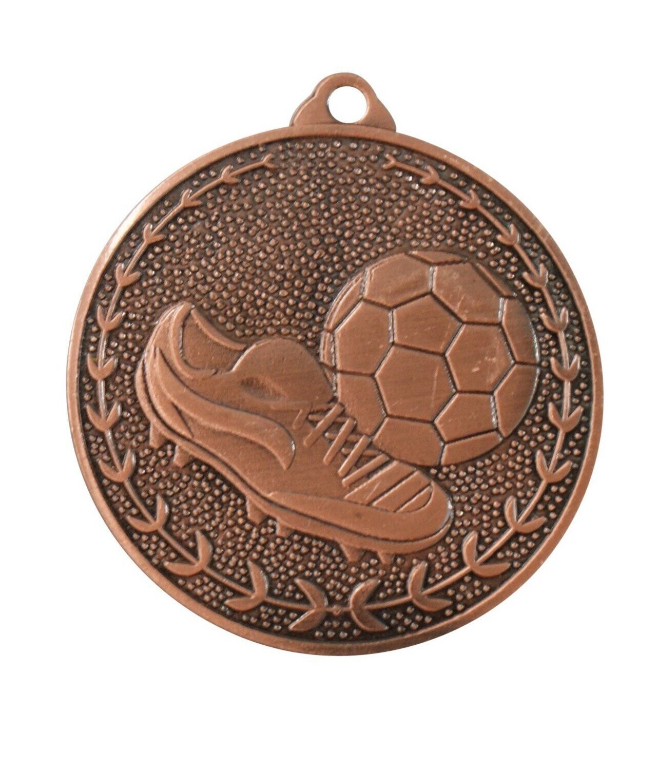 100 Stück Medaille V32 Fußball Kupfer- Lose inkl. Band