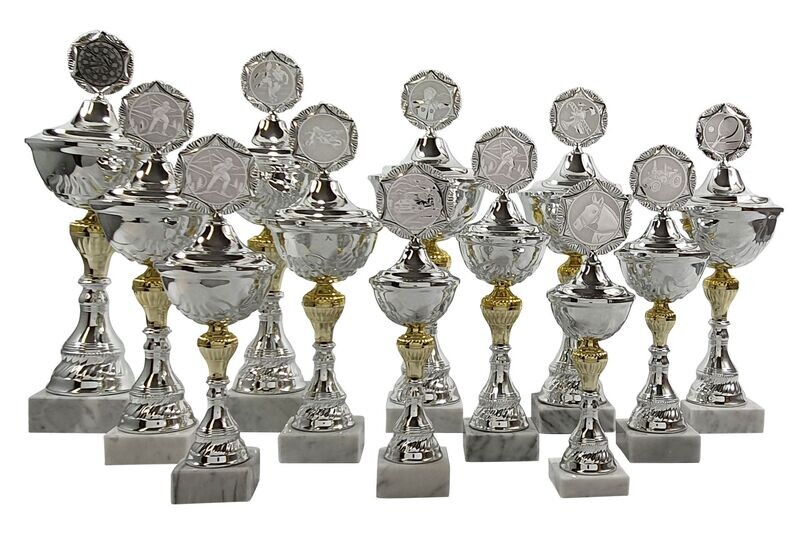 Pokalserie silber- gold 755/1-12