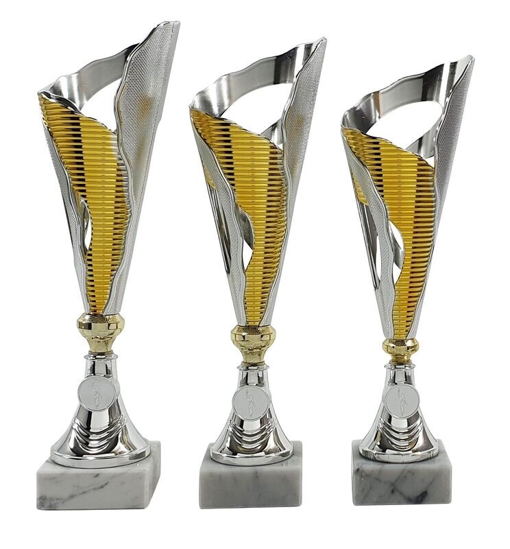 Pokalserie Design, silber-gold 758