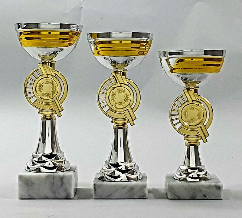 Pokalserie S63/1-3 silber-gold