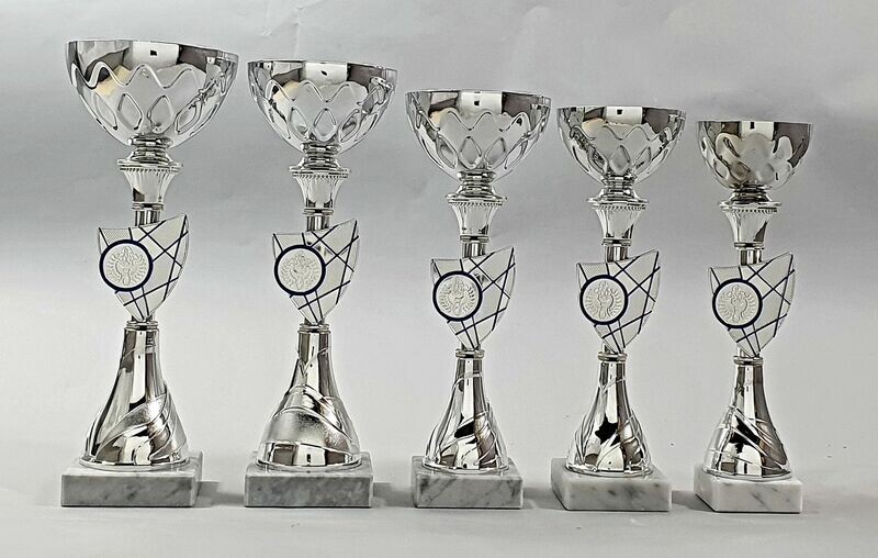 Pokalserie S65/1-5 silber-blau