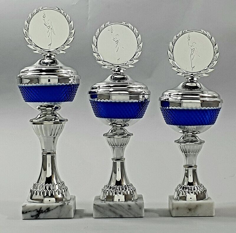 Pokalserie S68/1-3 silber-blau