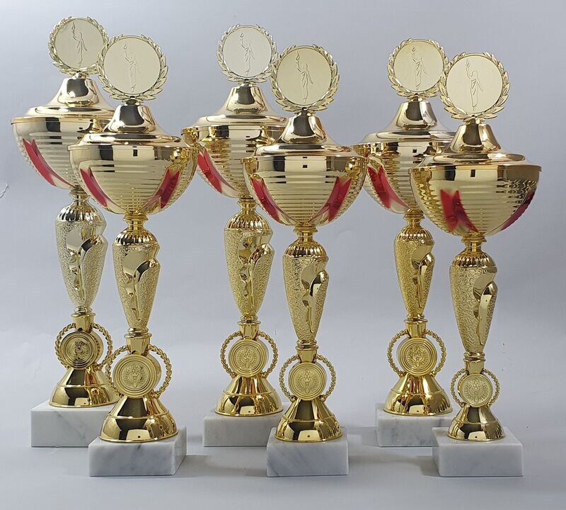 S78/1-6 Pokal gold/rot