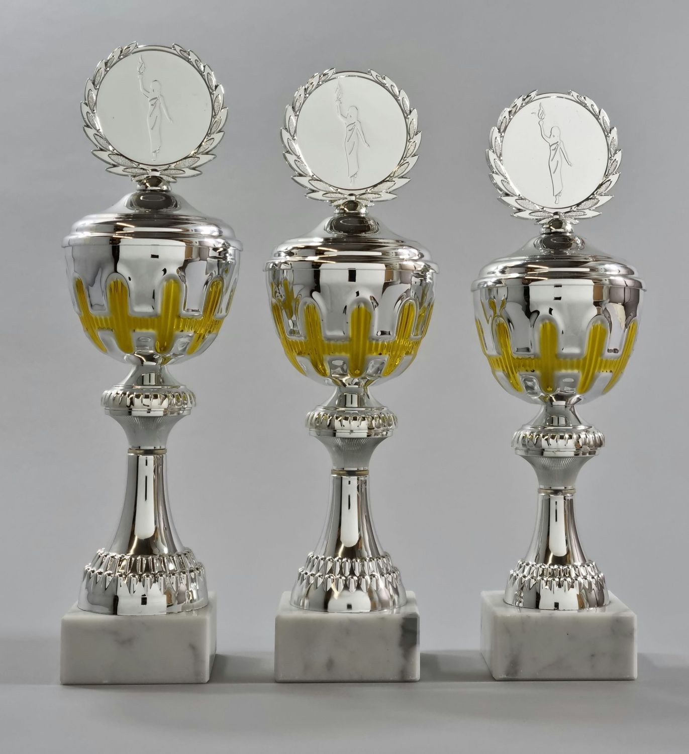 3er Pokalseriegold-silber, 27-29 cm 770/1-3