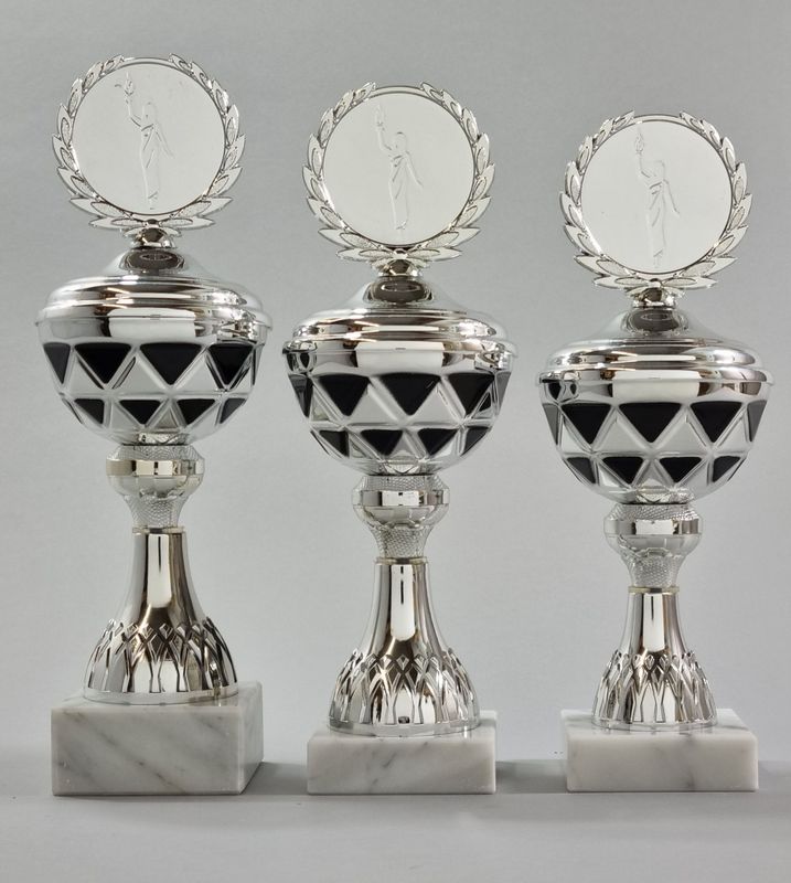 Pokalserie 775/1-3, schwar-silber