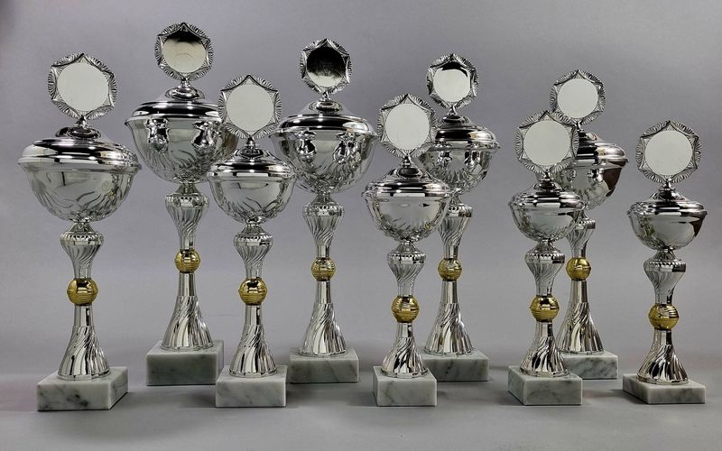 Henkel Pokalserie silber 803/1-9 Henkel Pokalserie silber 803/1-9