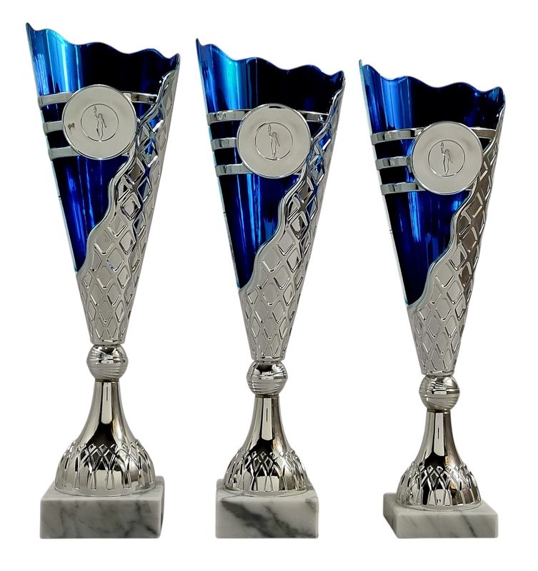 Pokalserie 805 /1-3, silber-blau
