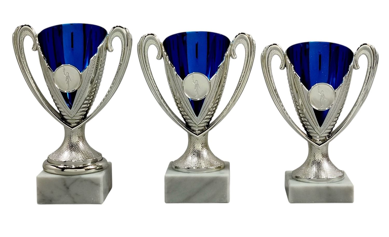 Pokalserie 806 /1-3, silber-blau