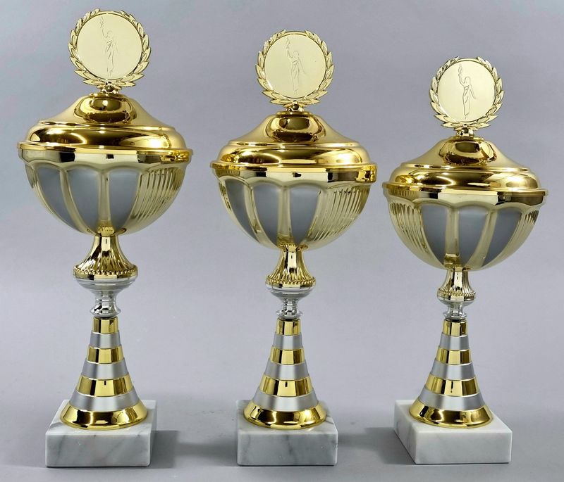 3er Pokalserie Gold/Silbermatt, 34-38 cm S169/1-3