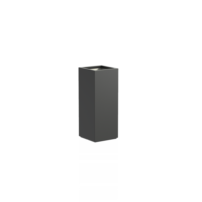 Bac ( pot ou jardinière ) carré haut colonne Fibre de verre 400 x 400 x 800 mm