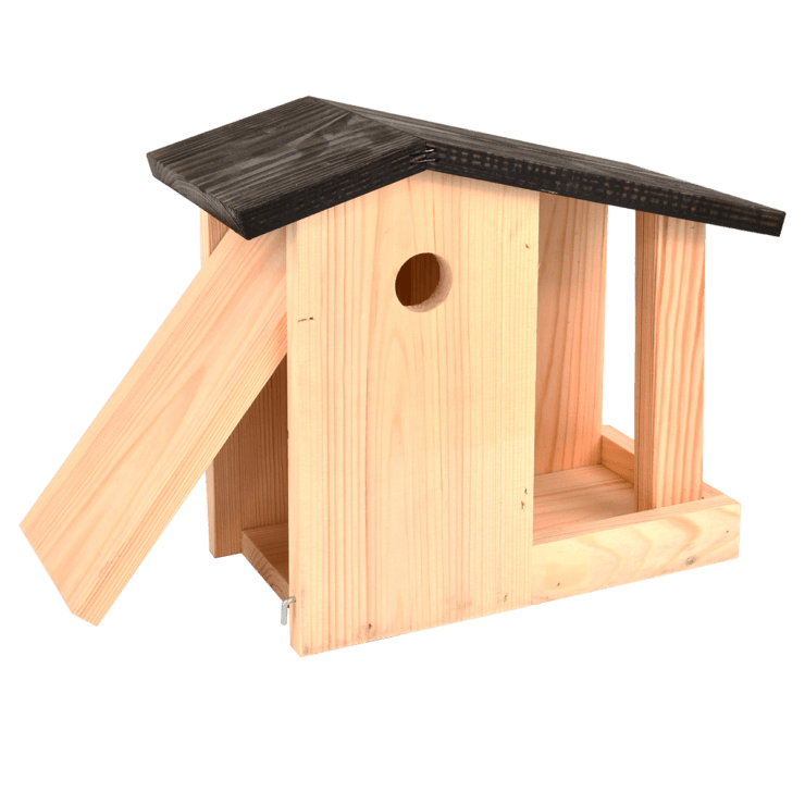 Nichoir oiseau mésange 2 en 1 avec mangeoire