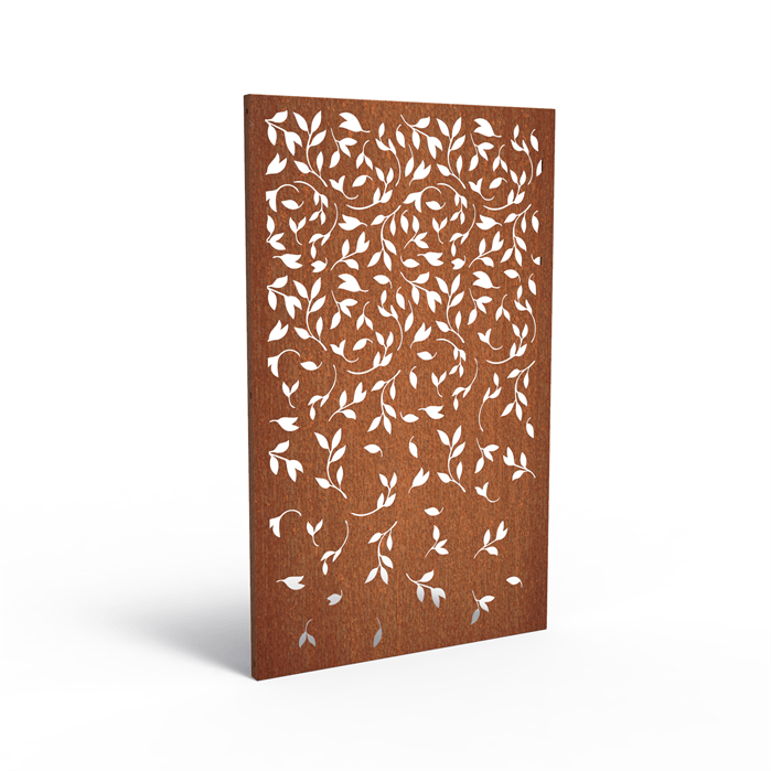 Panneau brise vue acier corten modèle 7 feuille