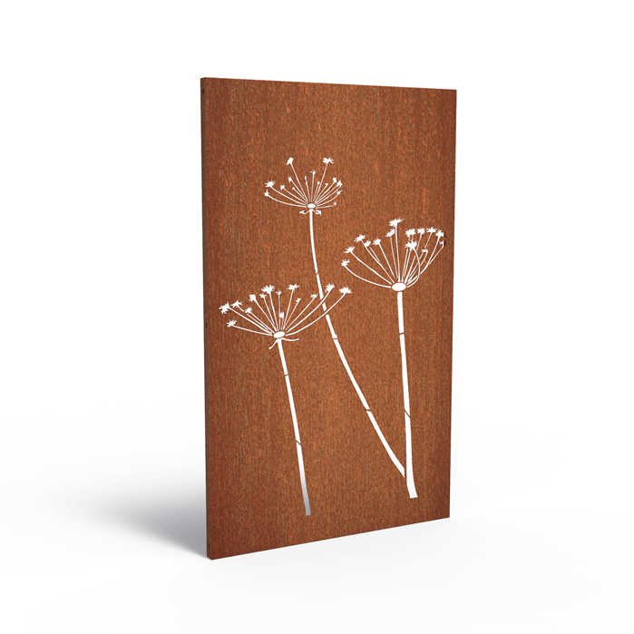 Panneau brise vue acier corten modèle 8