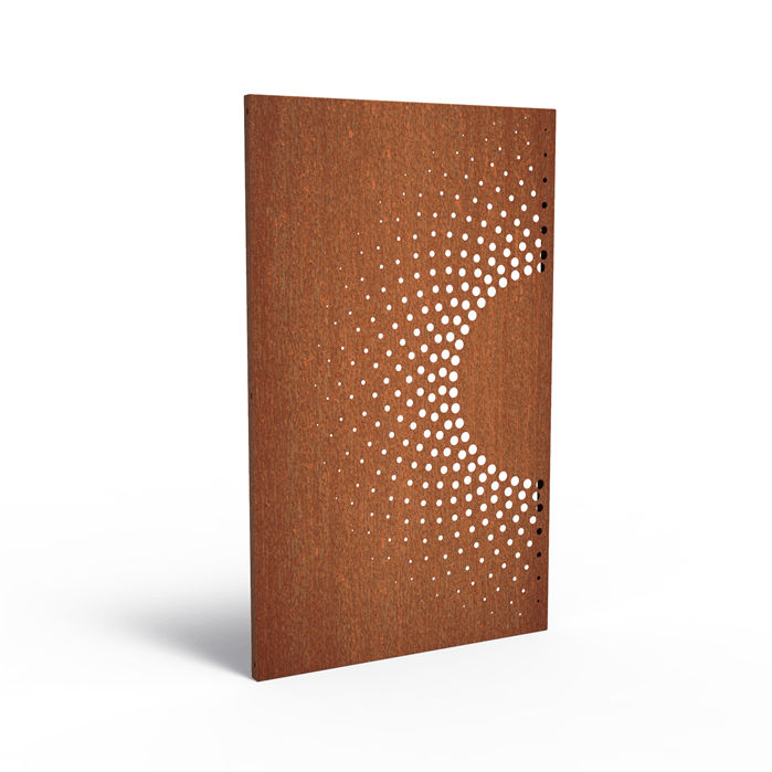 Panneau brise vue acier corten modèle 9