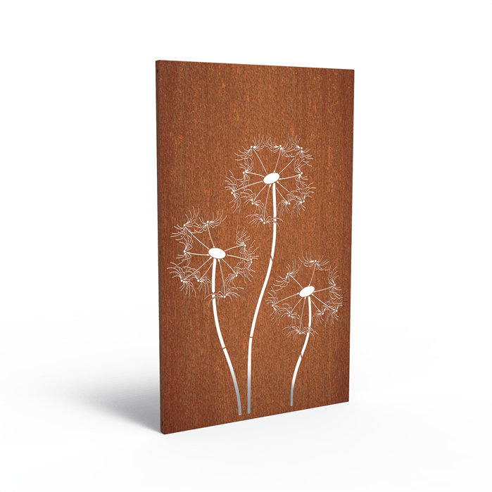Panneau brise vue acier corten modèle 1
