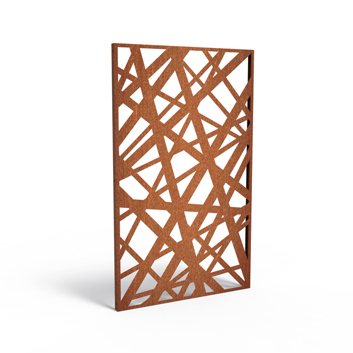 Panneau brise vue acier corten modèle 21 contemporain