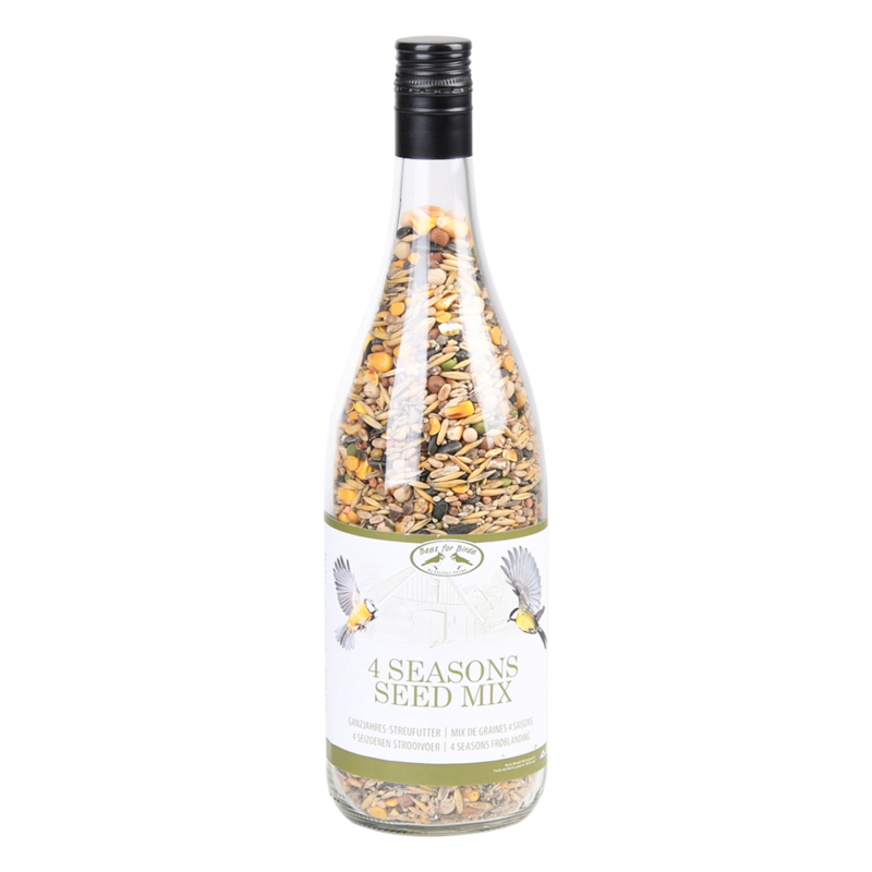 Bouteille de vin graines