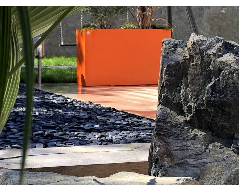 Jardinière haute LINEO avec 2 bacs de culture 1160 x 360 x 700 mm de haut