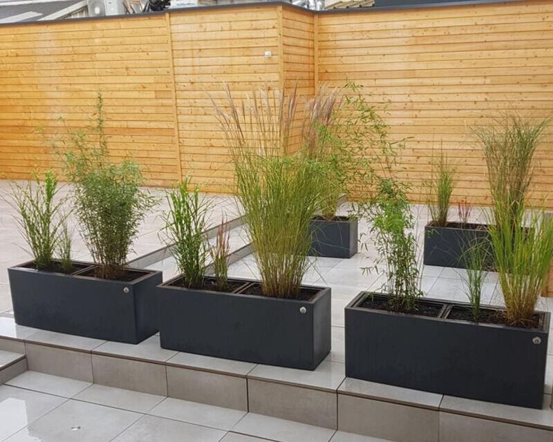 Jardinière balineo  avec 2 bacs de culture 1160 x 360 x 450mm de haut