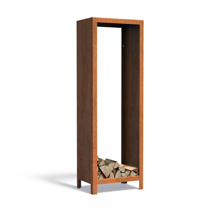 Range buche vertical acier corten 600 x 400 x 1800